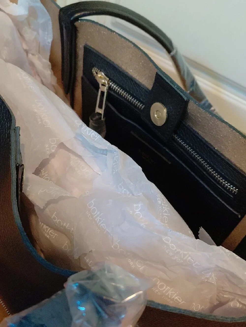 Botkier Black Tote with  Zipper Accents